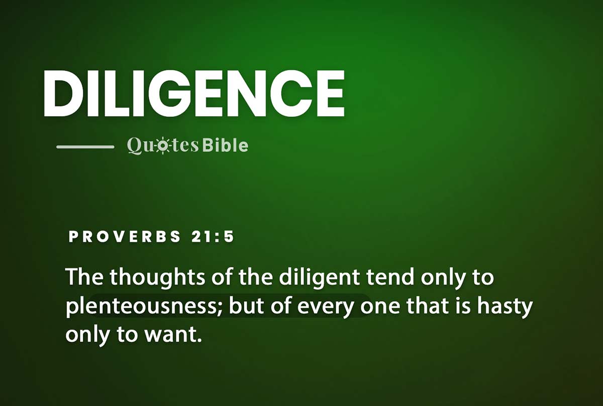 diligence bible verses quote