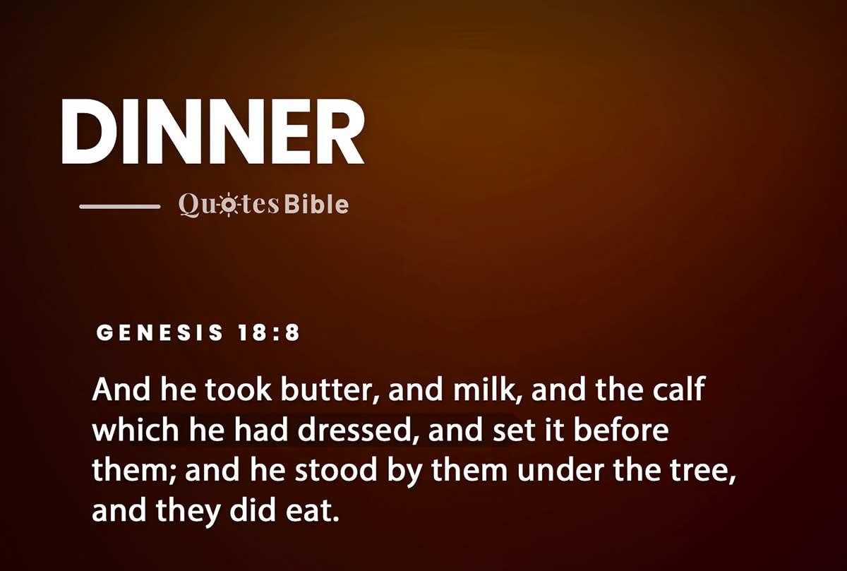 dinner bible verses quote