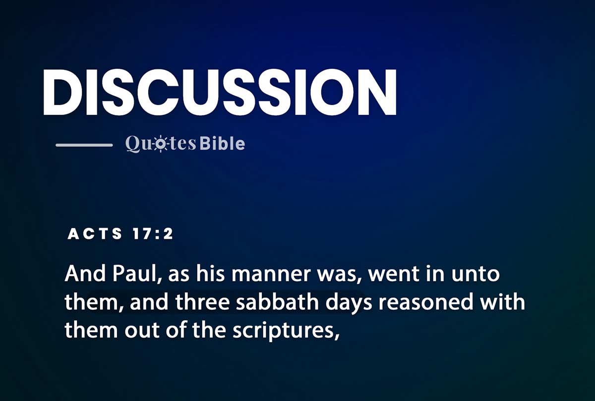 discussion bible verses quote