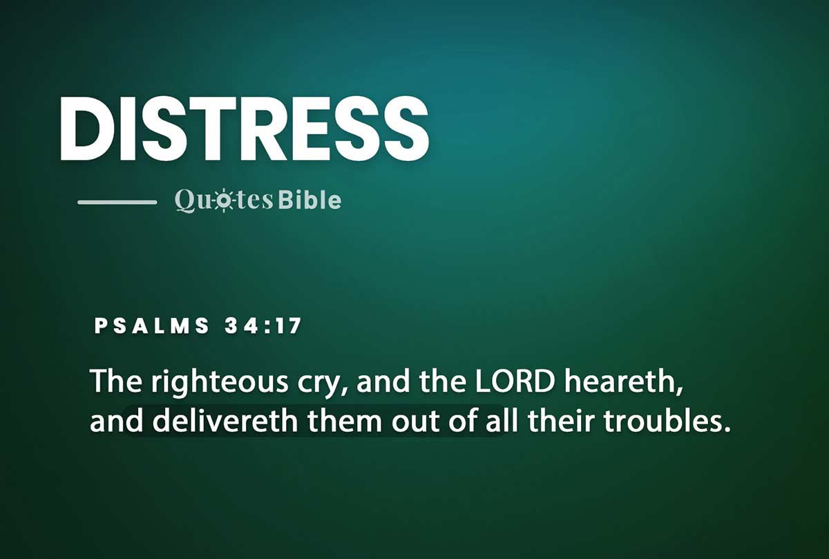 distress bible verses quote