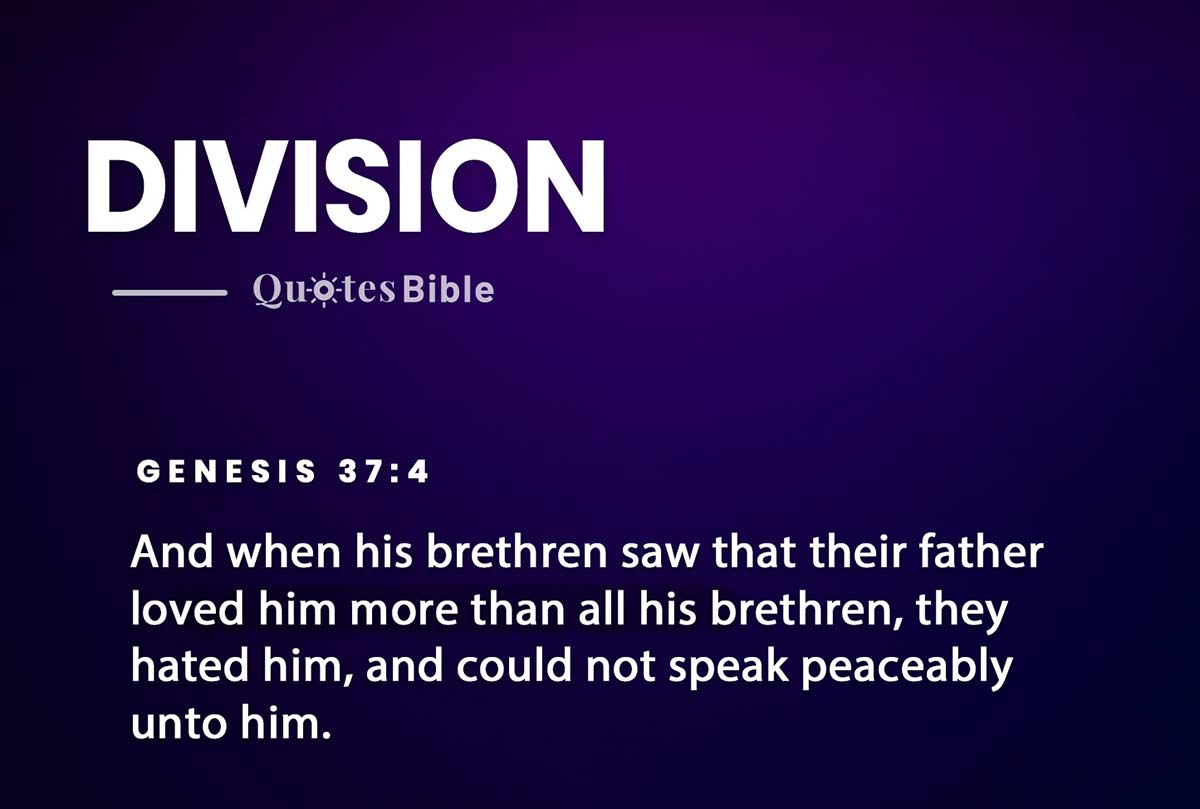 division bible verses quote