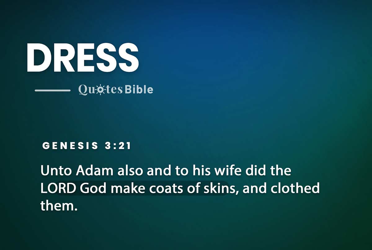 dress bible verses quote