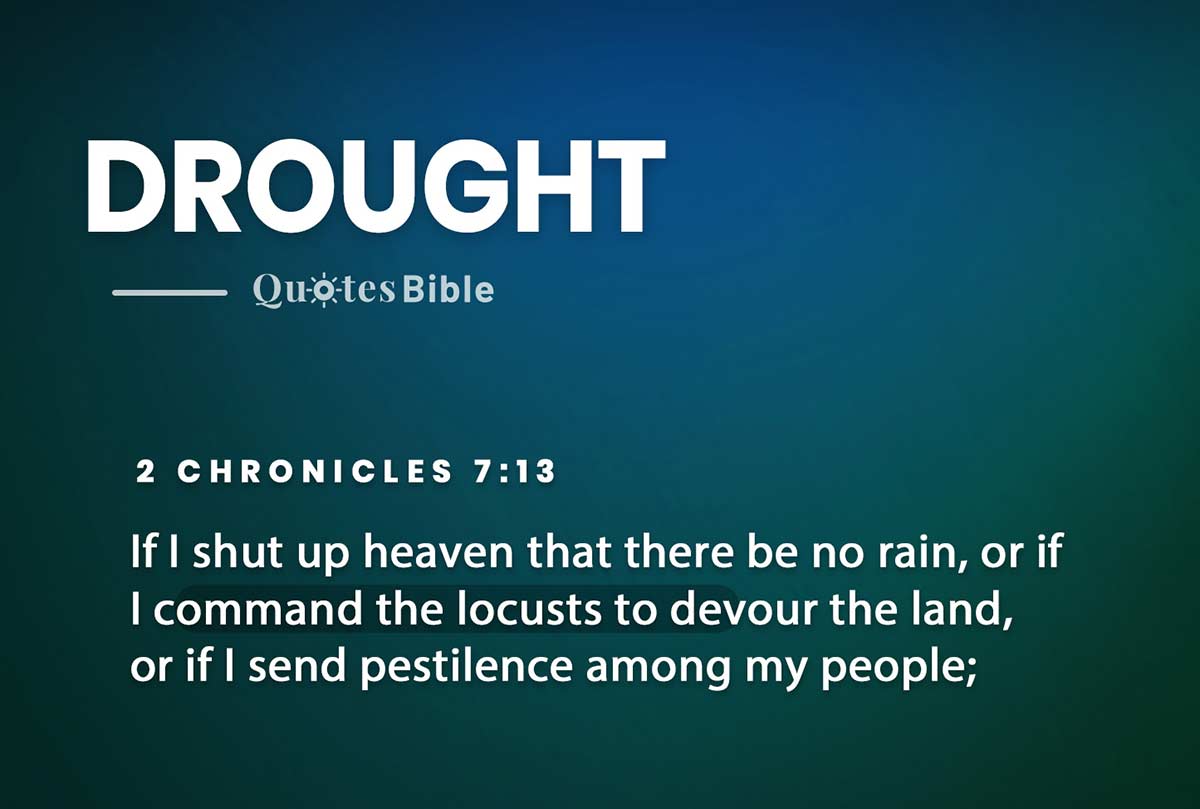 drought bible verses quote