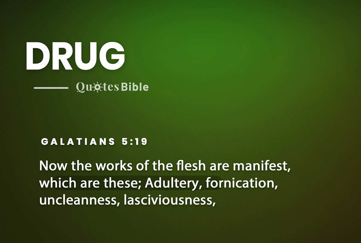 drug bible verses quote