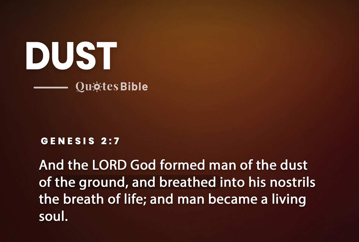 dust bible verses quote