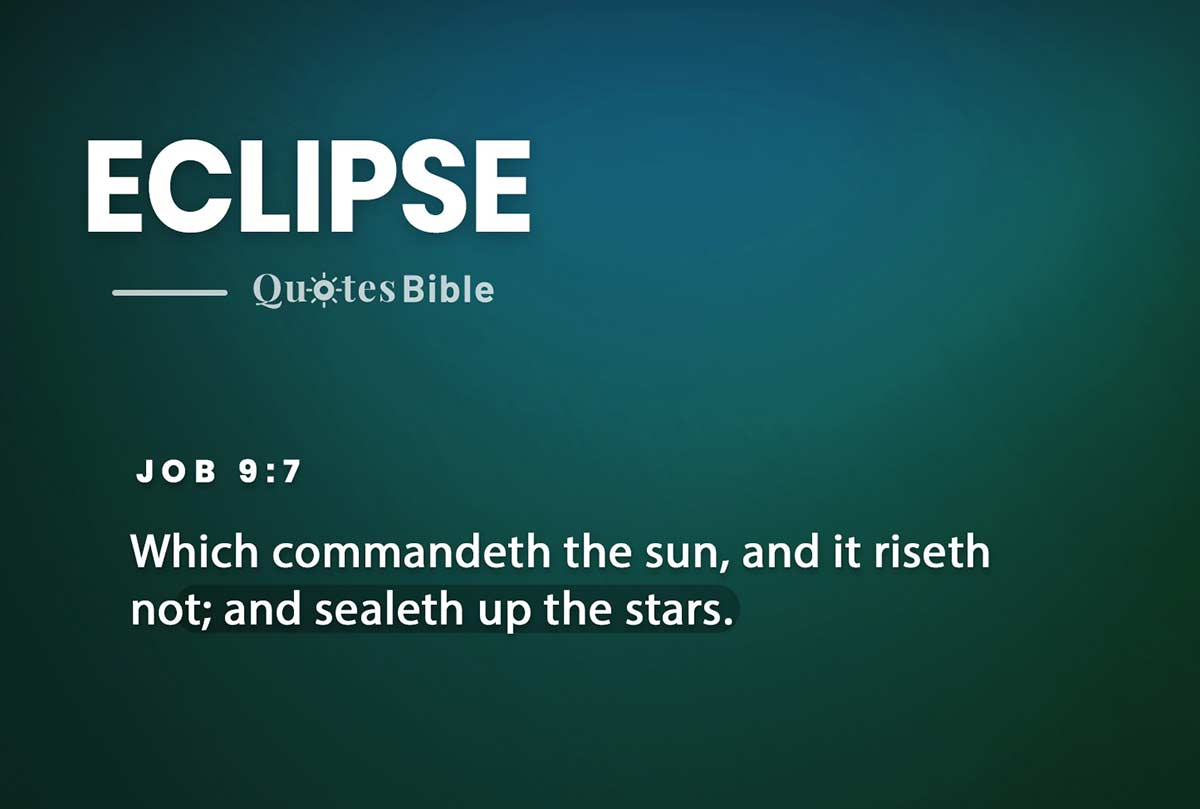 eclipse bible verses quote