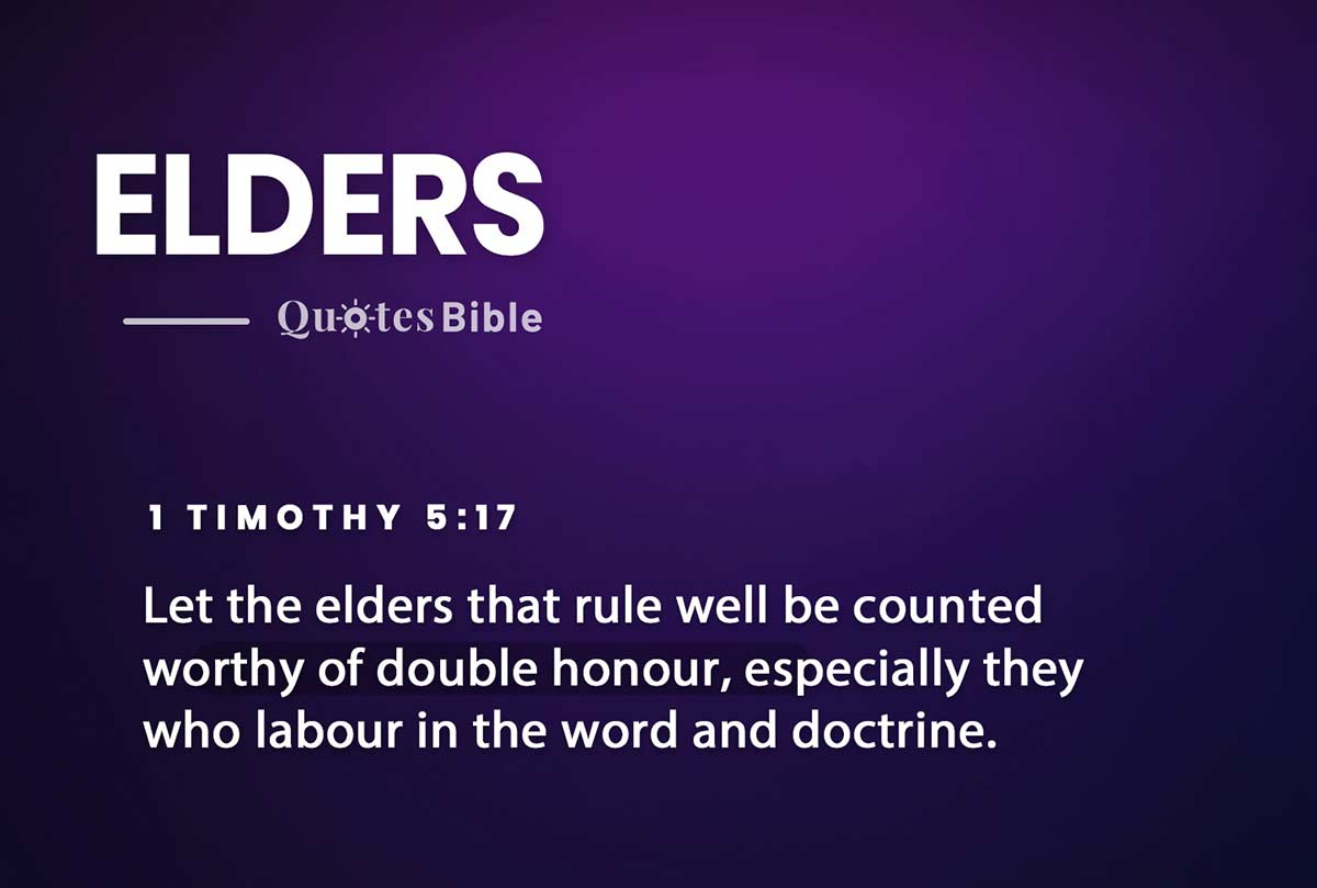 elders bible verses quote