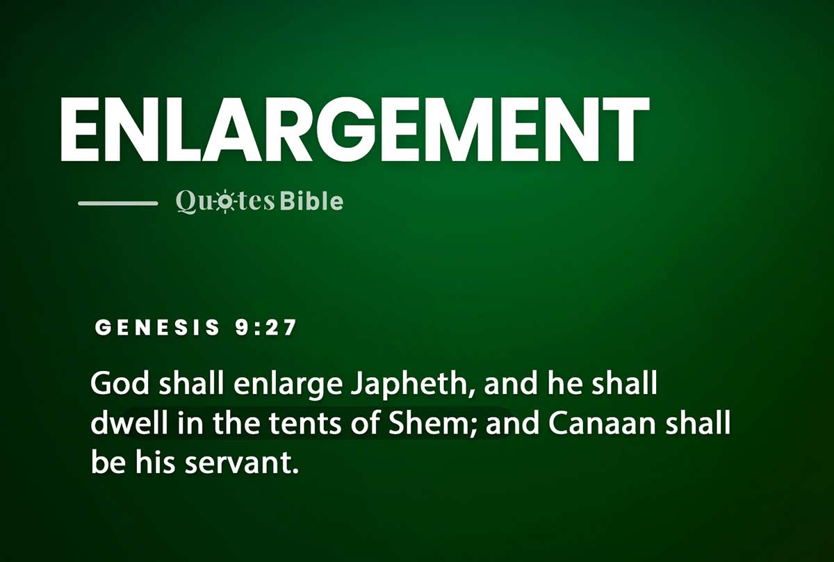 enlargement bible verses quote