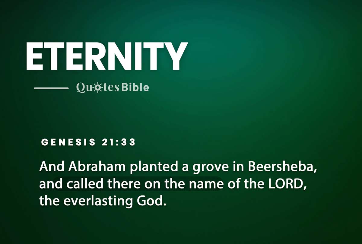 eternity bible verses quote