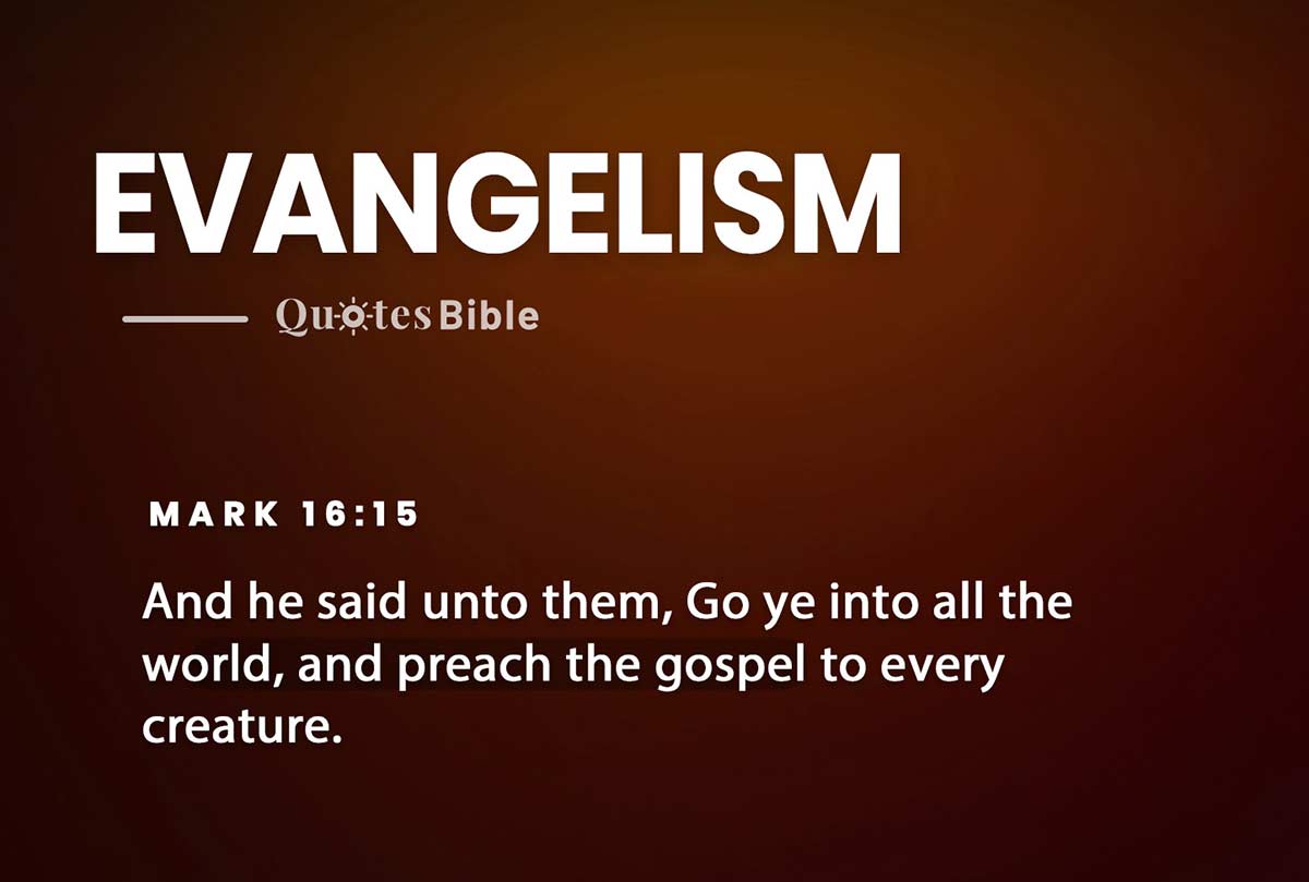 evangelism bible verses quote