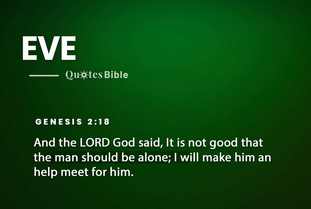 eve bible verses quote