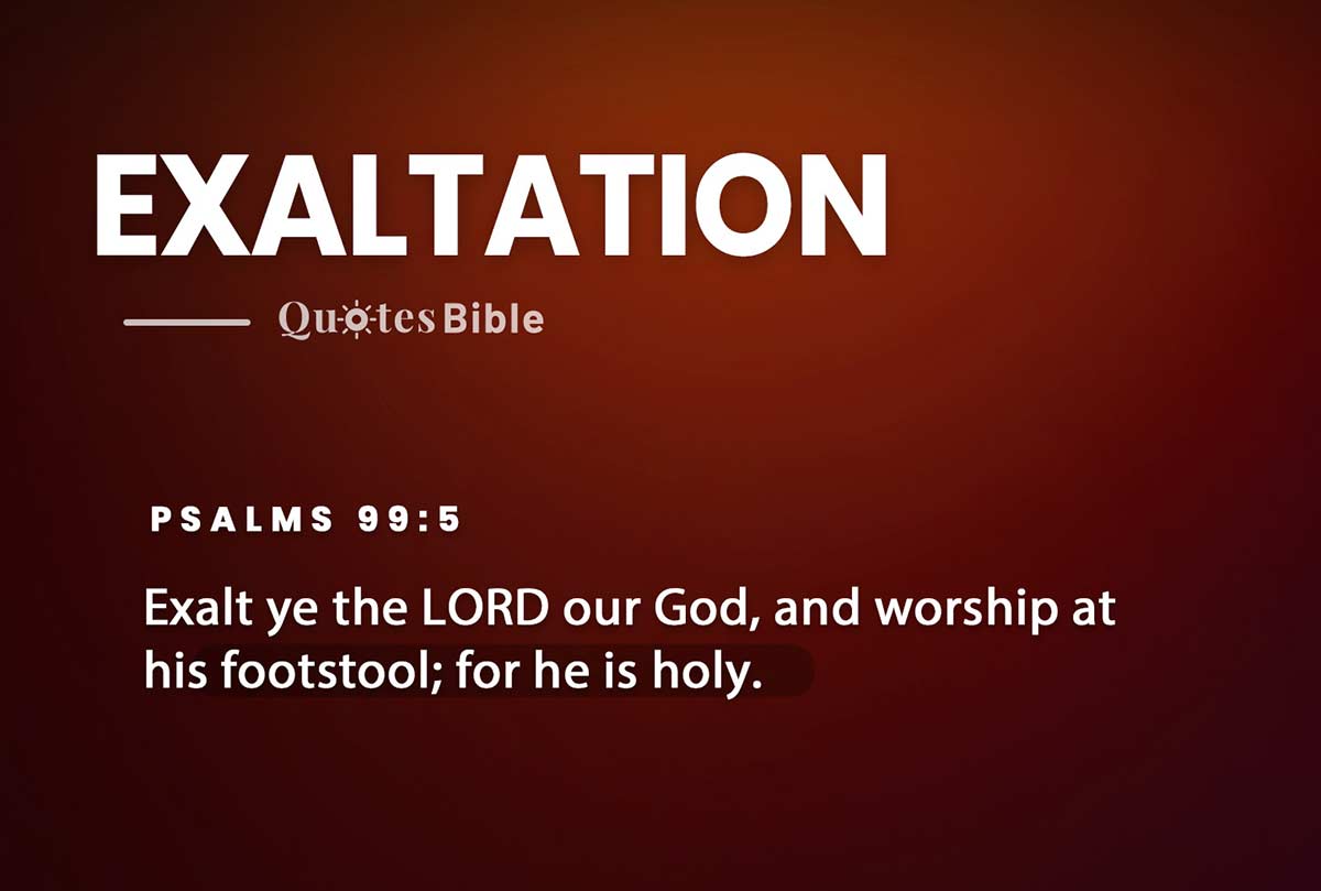 exaltation bible verses quote