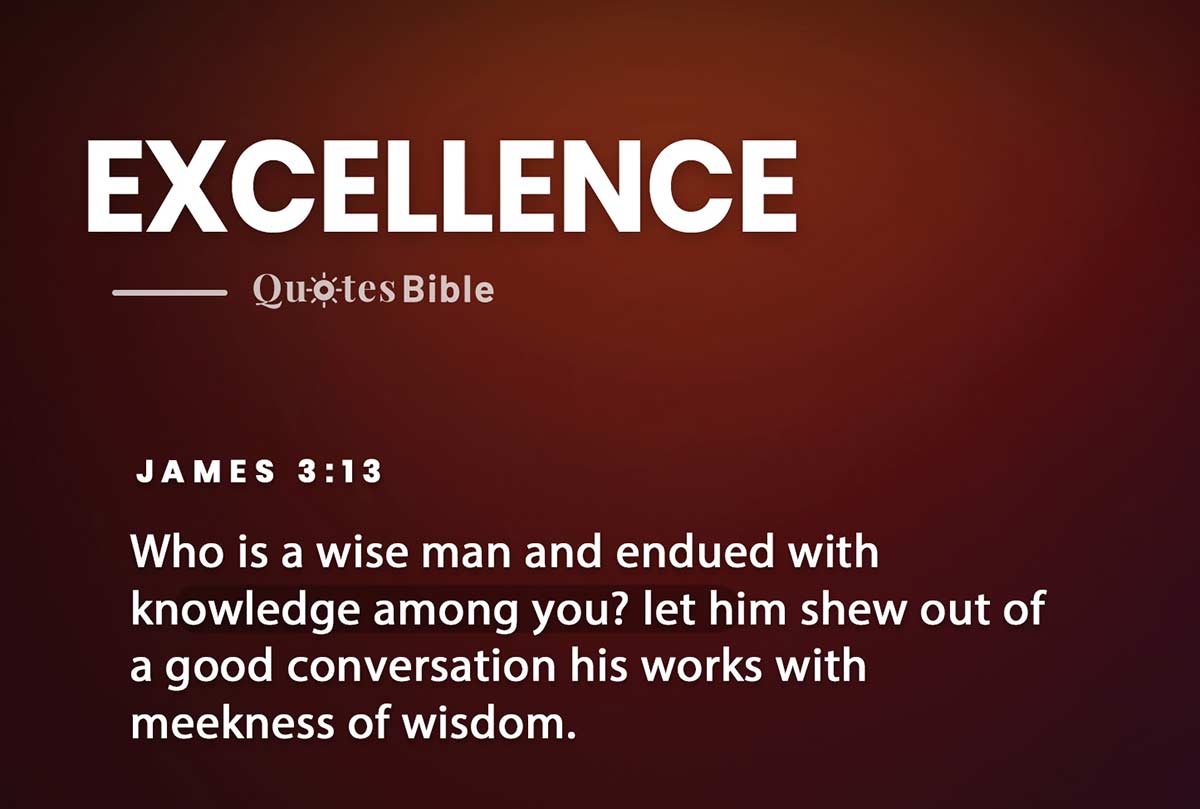 excellence bible verses quote