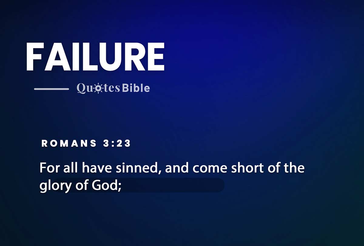 failure bible verses quote