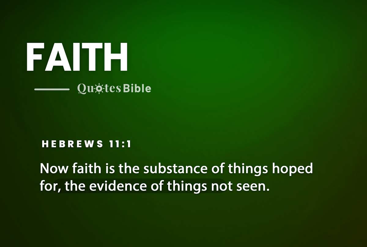 faith bible verses quote