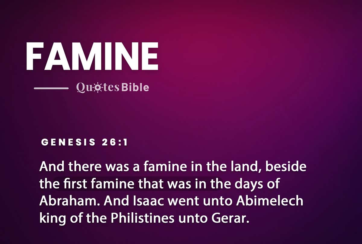 famine bible verses quote