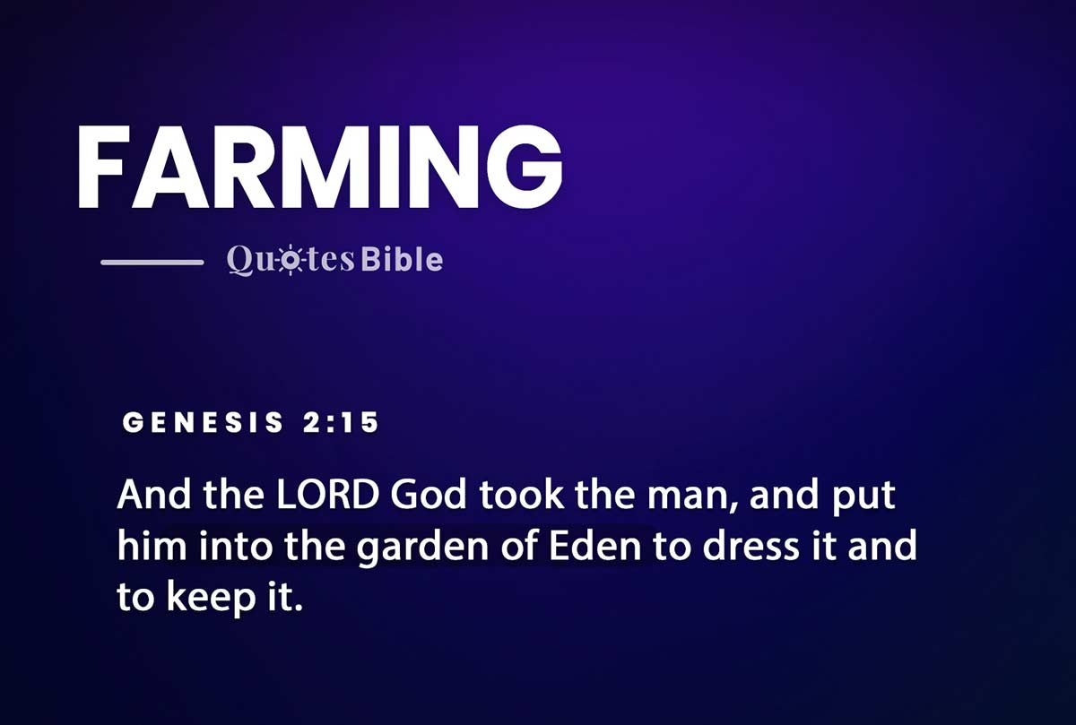 farming bible verses quote