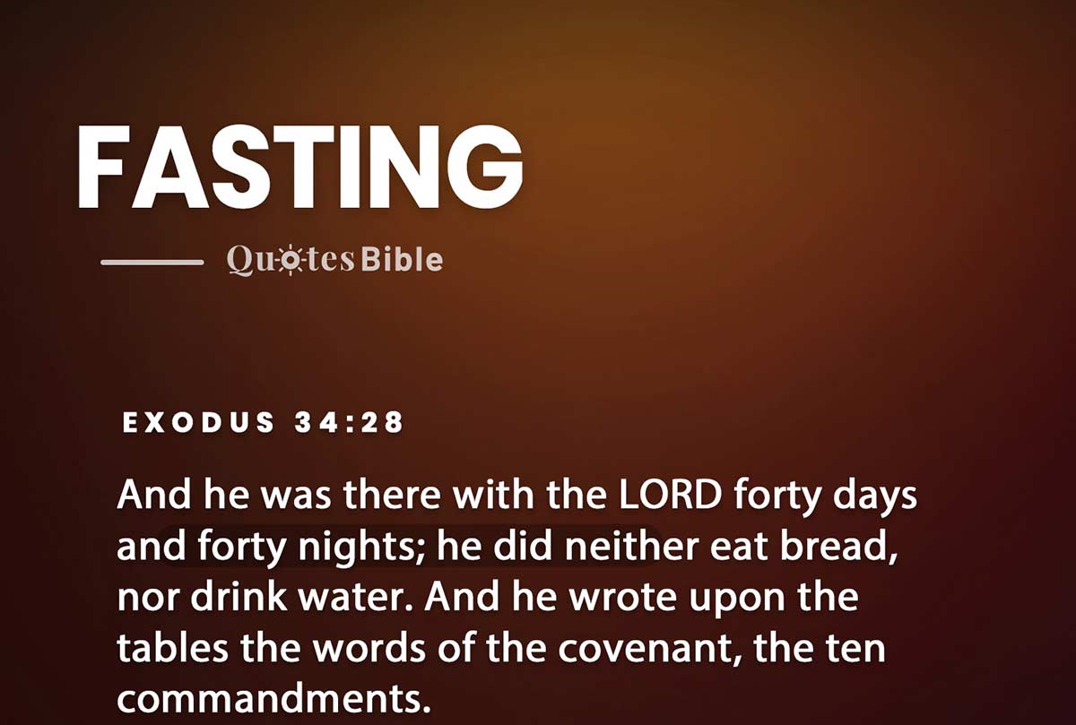 fasting bible verses quote