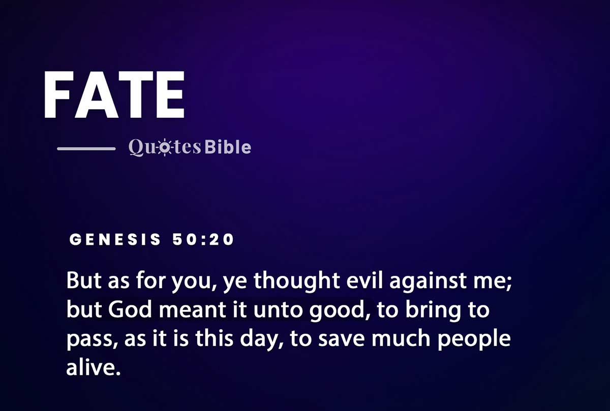 fate bible verses quote