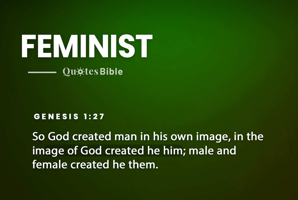 feminist bible verses quote