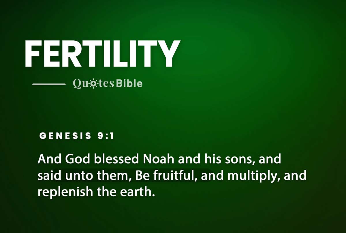 fertility bible verses quote