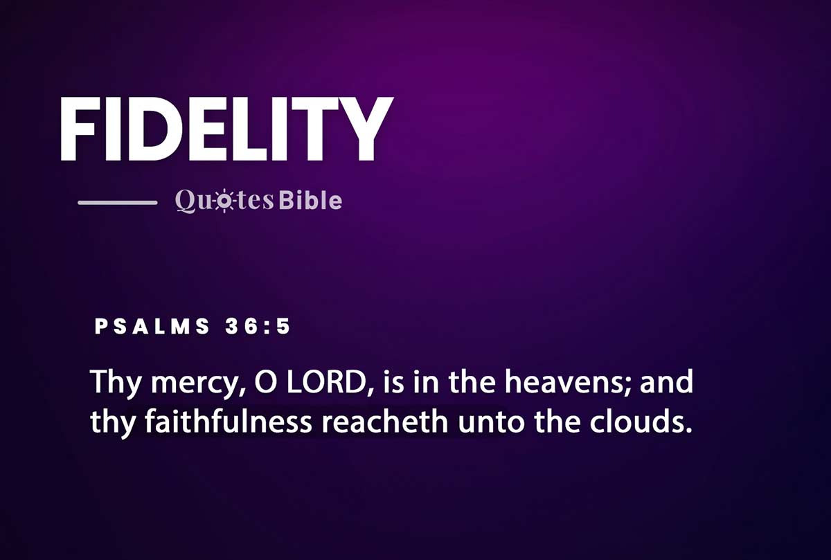 fidelity bible verses quote