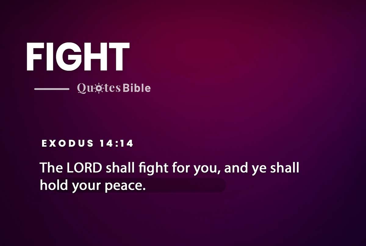 fight bible verses quote