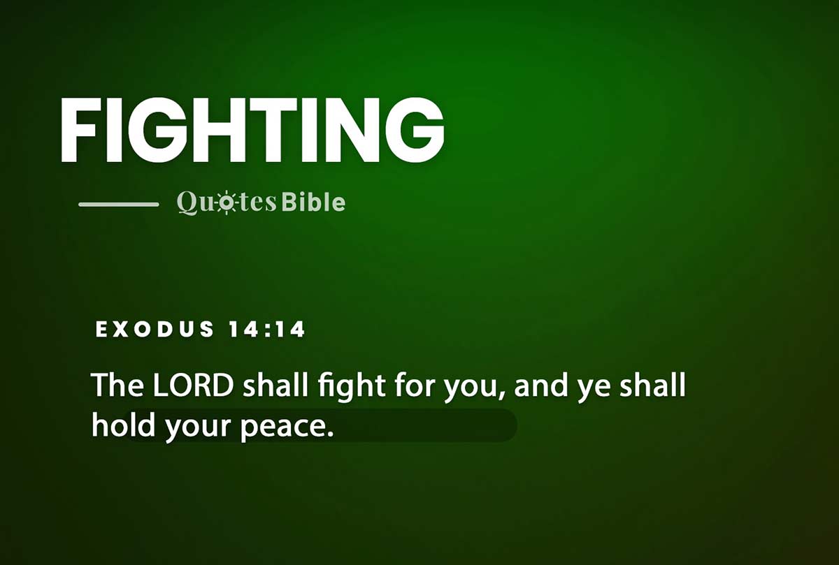 fighting bible verses quote