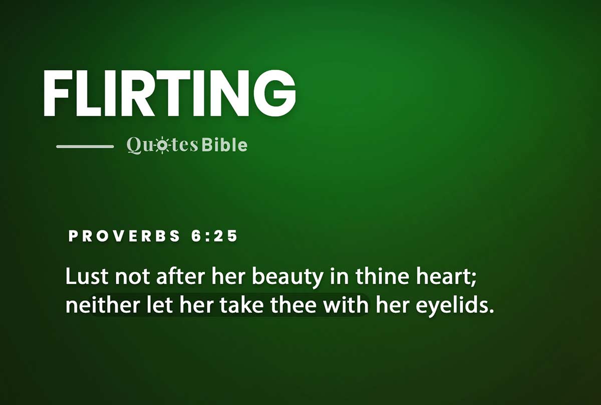 flirting bible verses quote