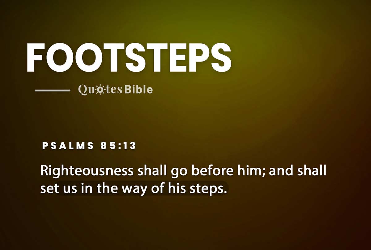 footsteps bible verses quote