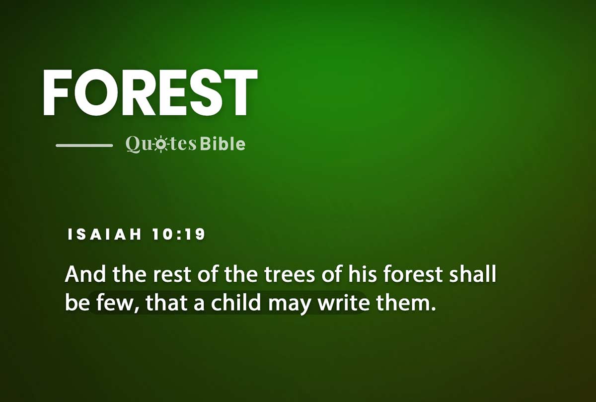 forest bible verses quote