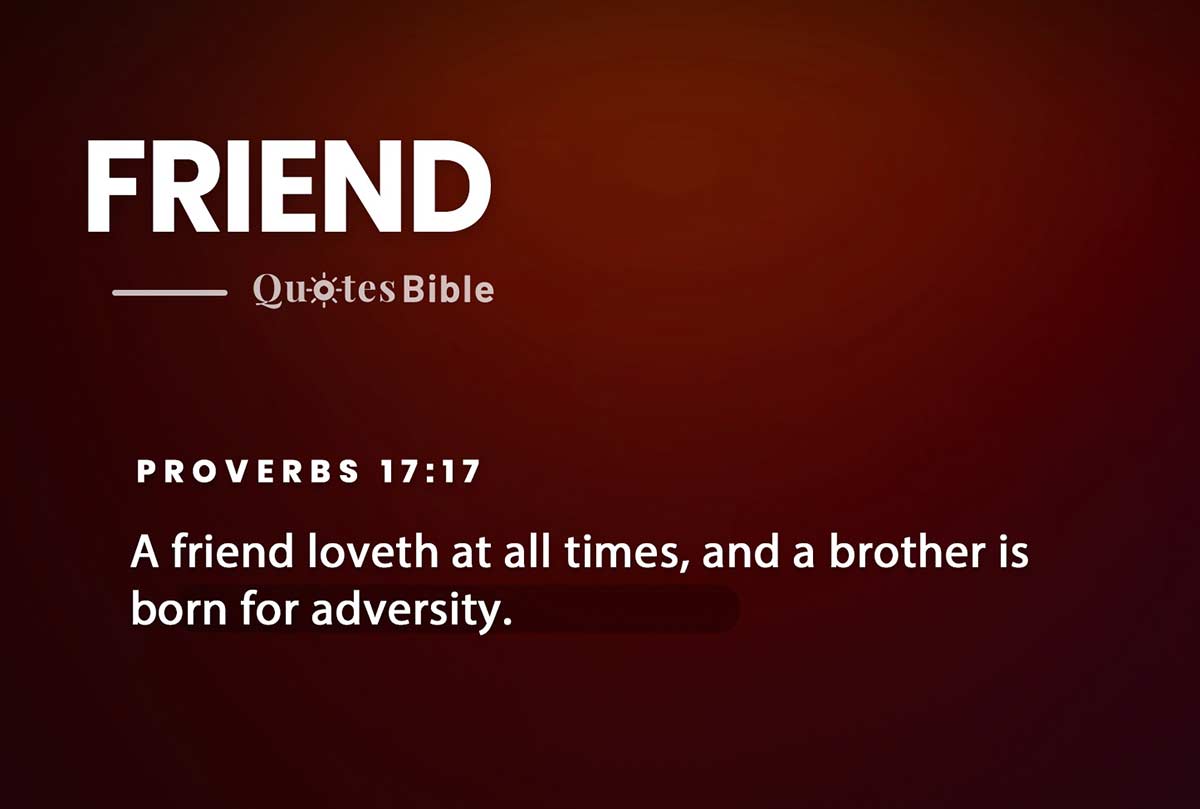 friend bible verses quote