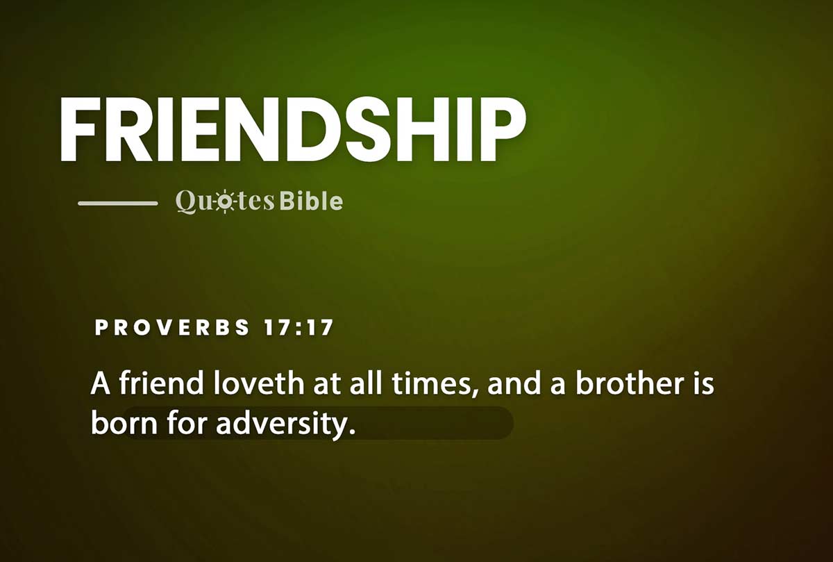 friendship bible verses quote