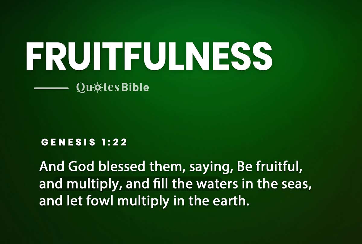 fruitfulness bible verses quote