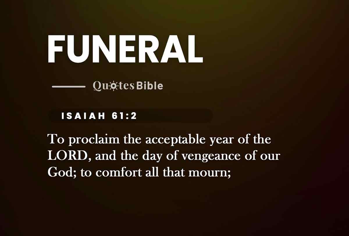 funeral bible verses quote