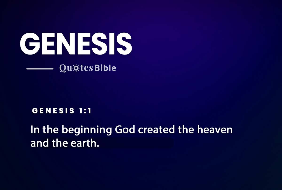 genesis bible verses quote