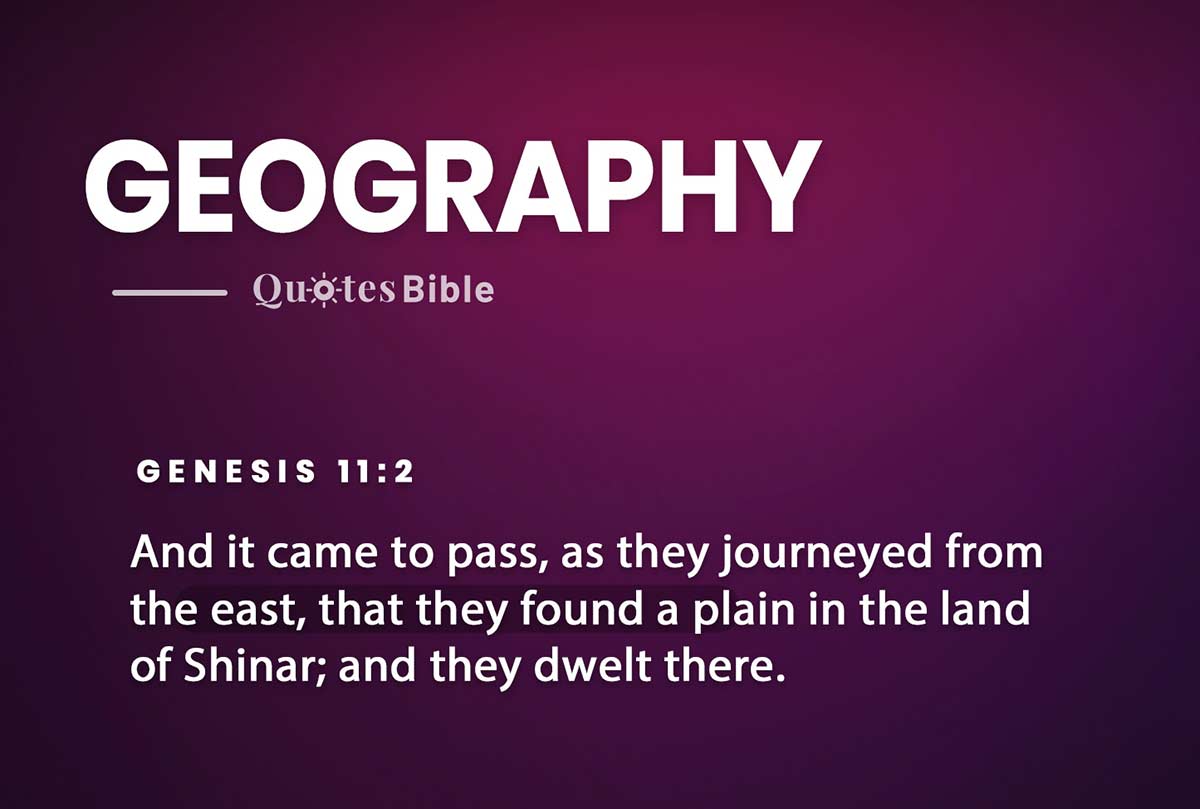 geography bible verses quote