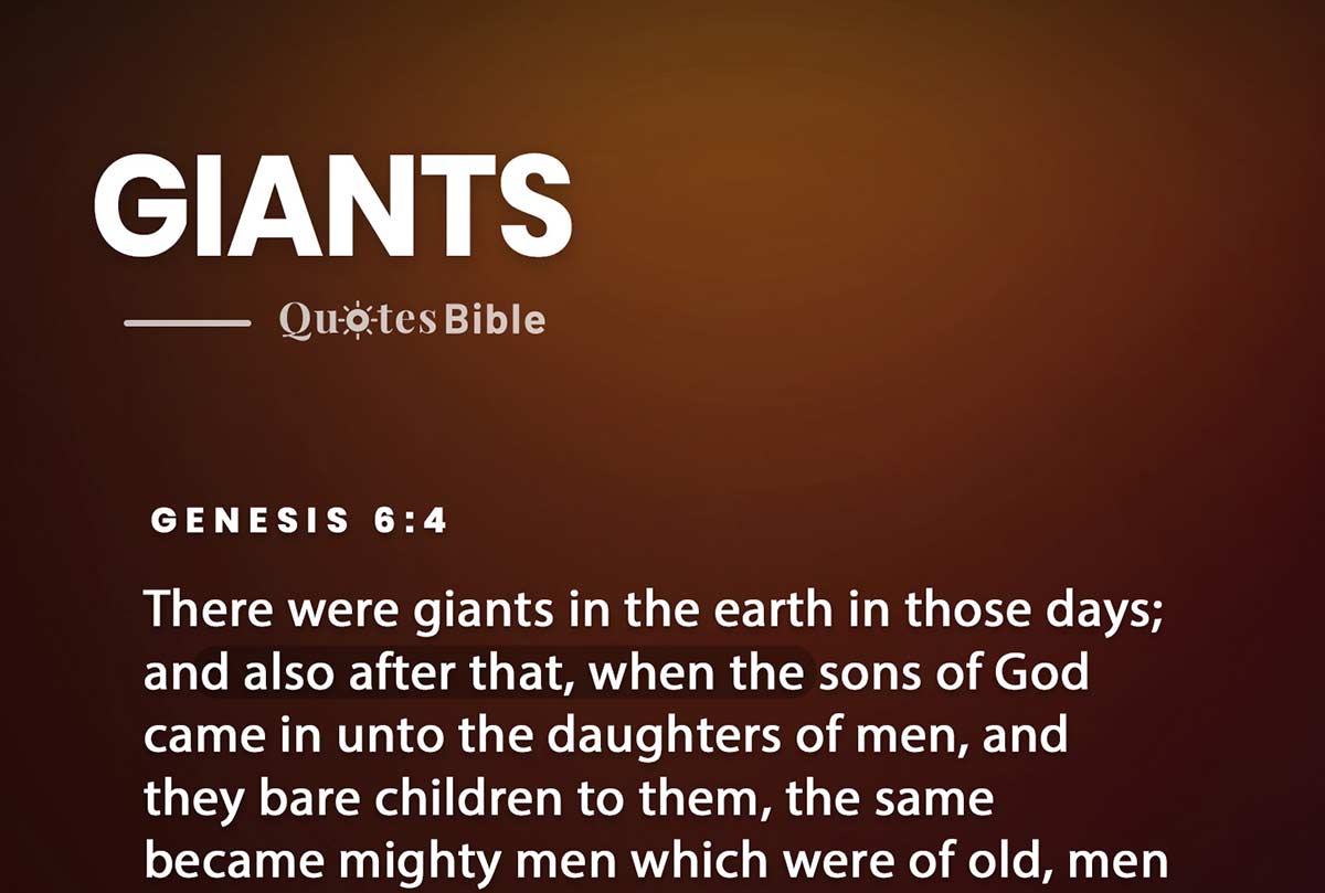 giants bible verses quote