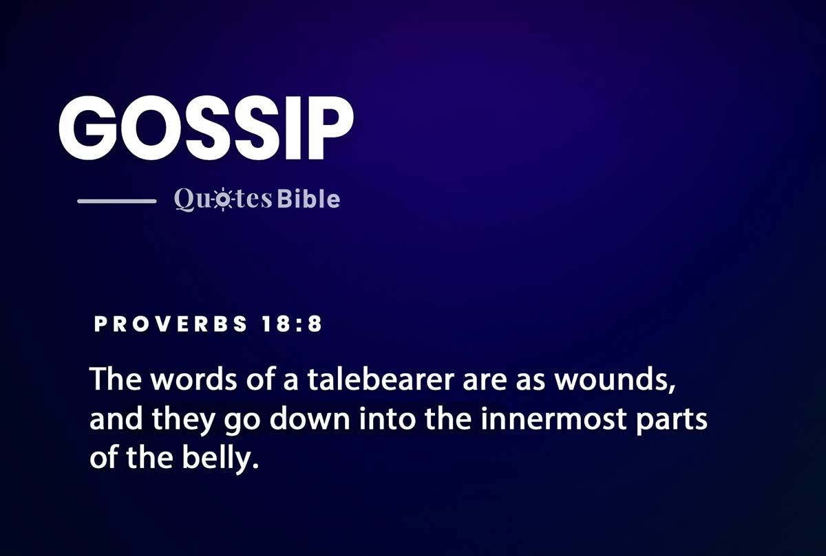 gossip bible verses quote