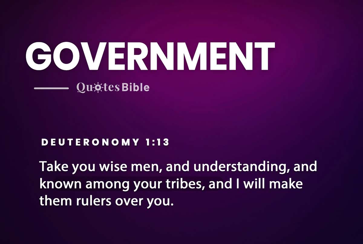 government bible verses quote