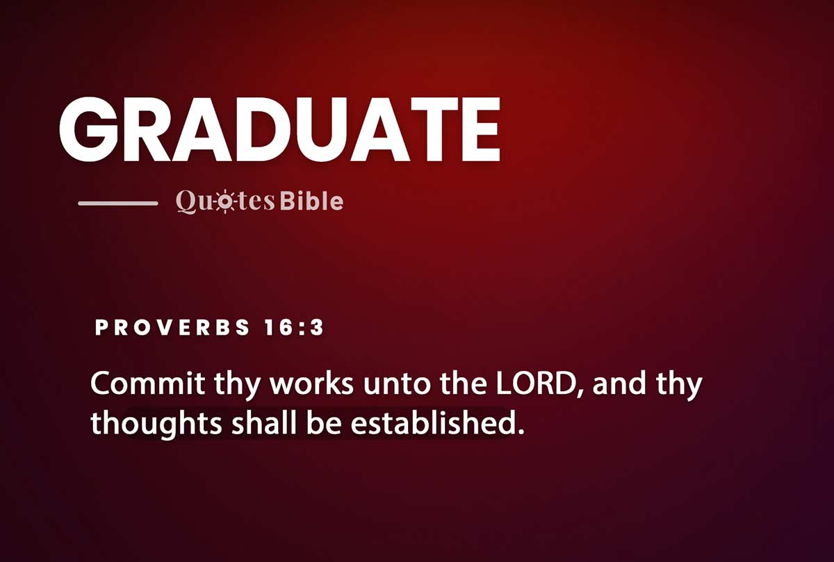 graduate bible verses quote