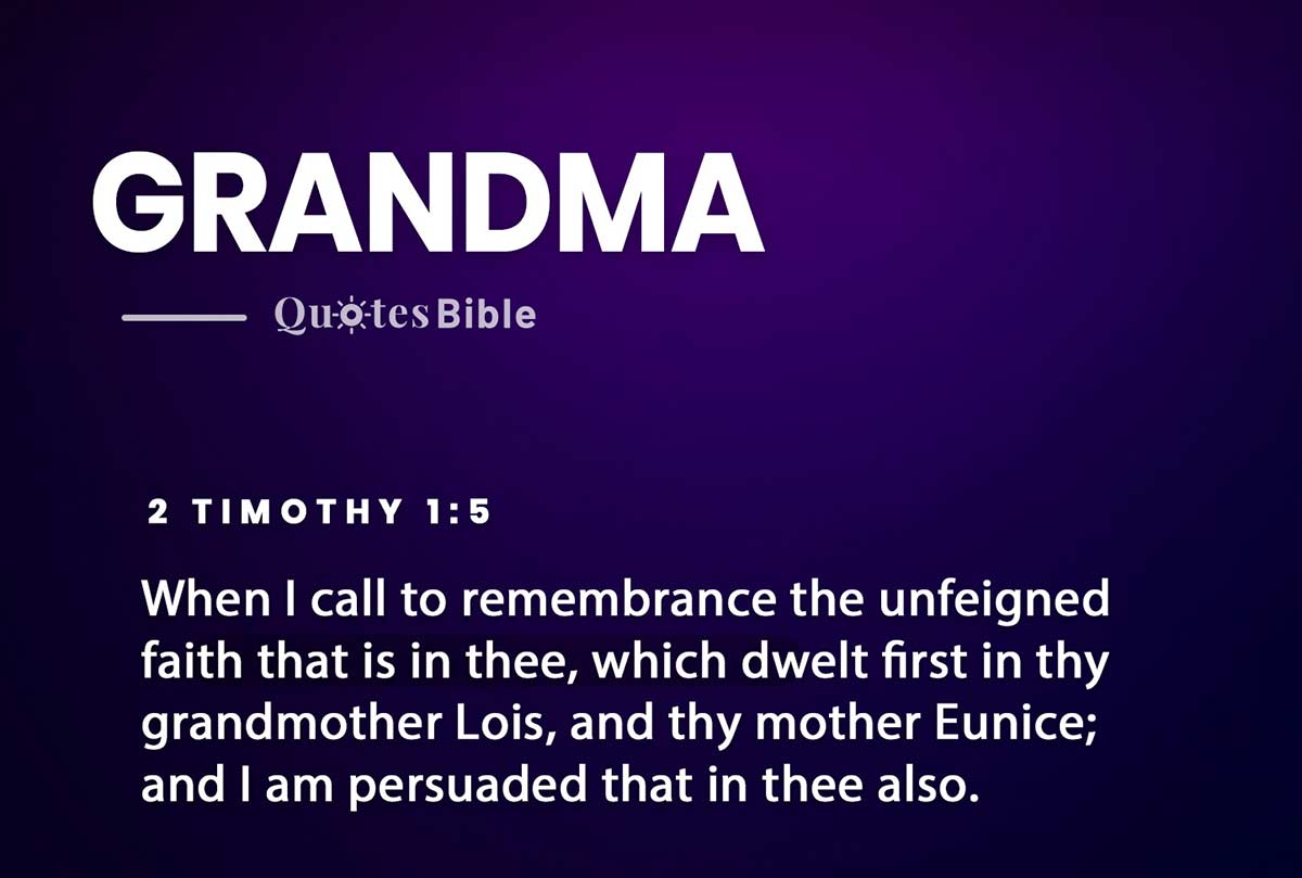 grandma bible verses quote