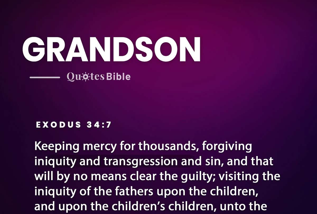 grandson bible verses quote