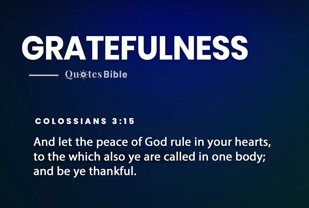 gratefulness bible verses quote