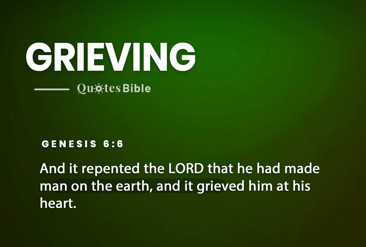 grieving bible verses quote