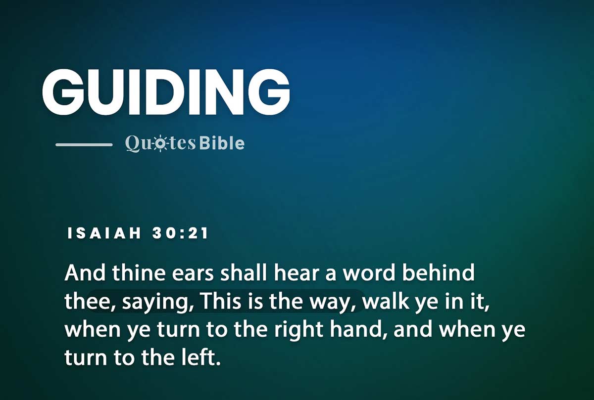 guiding bible verses quote