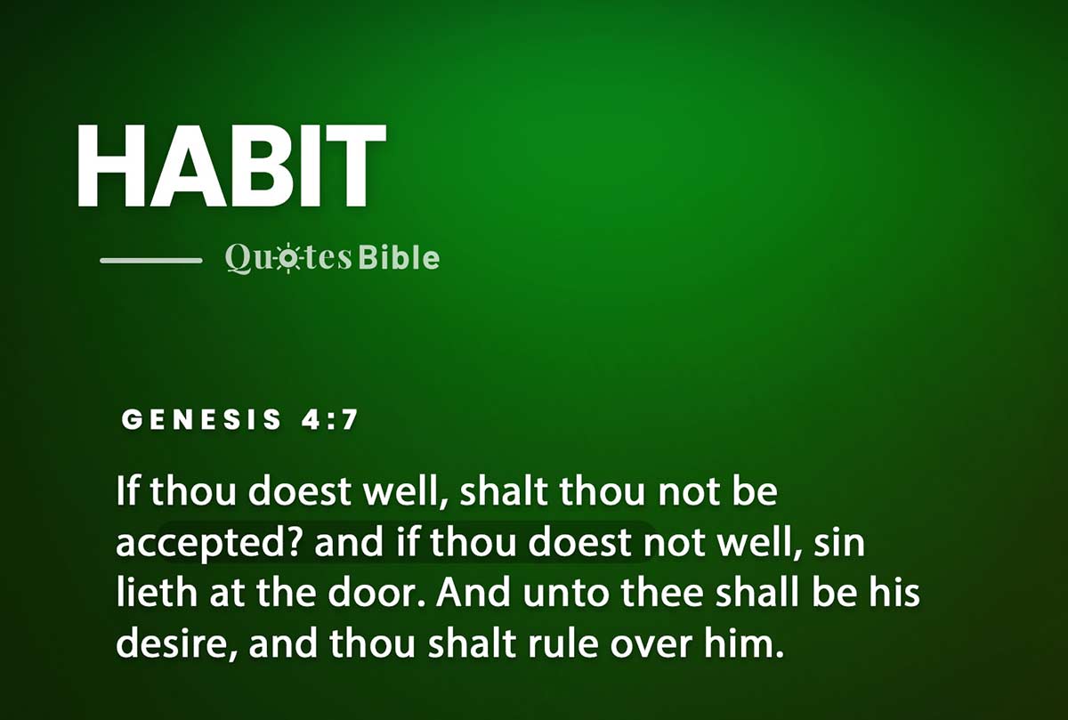 habit bible verses quote