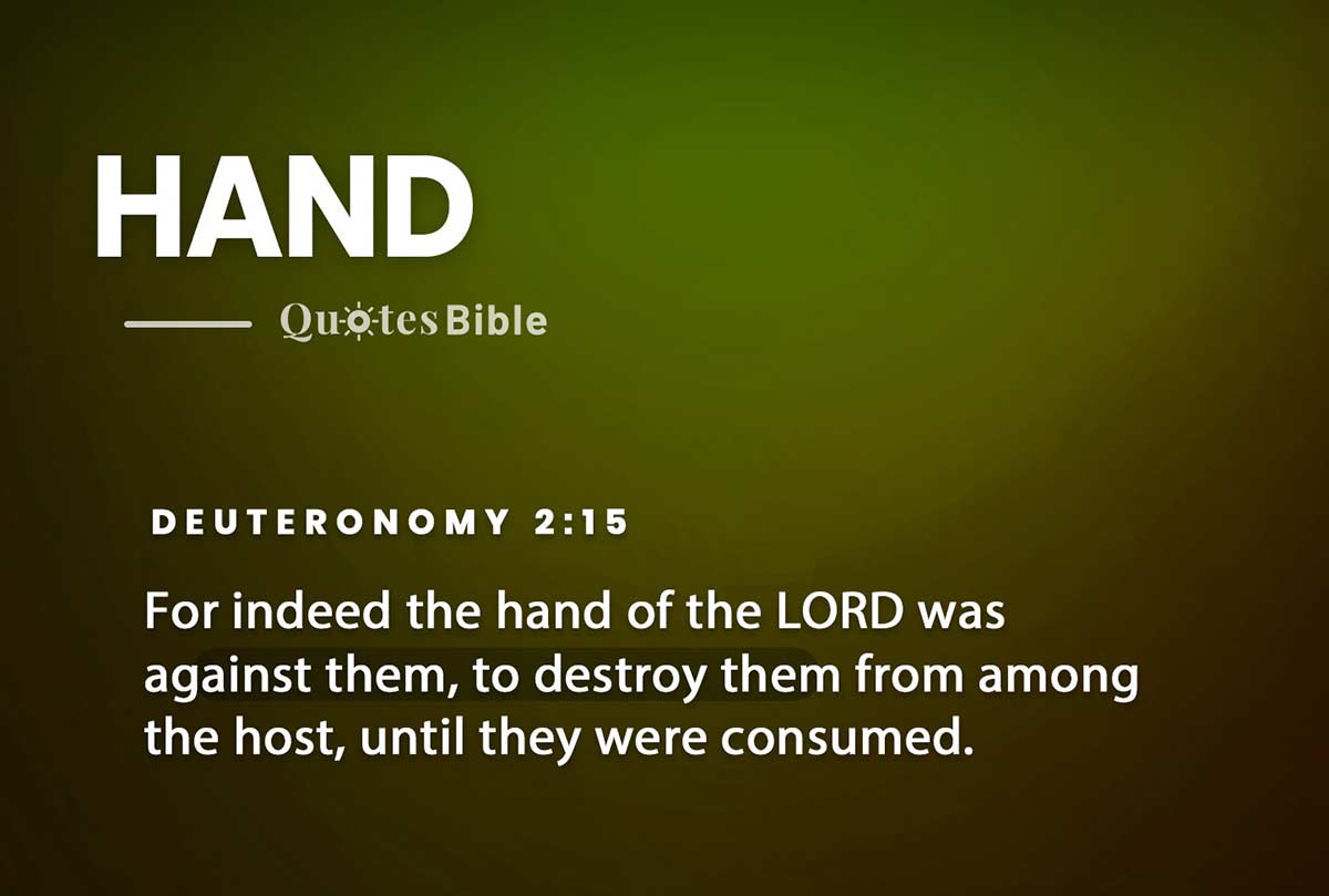 hand bible verses quote