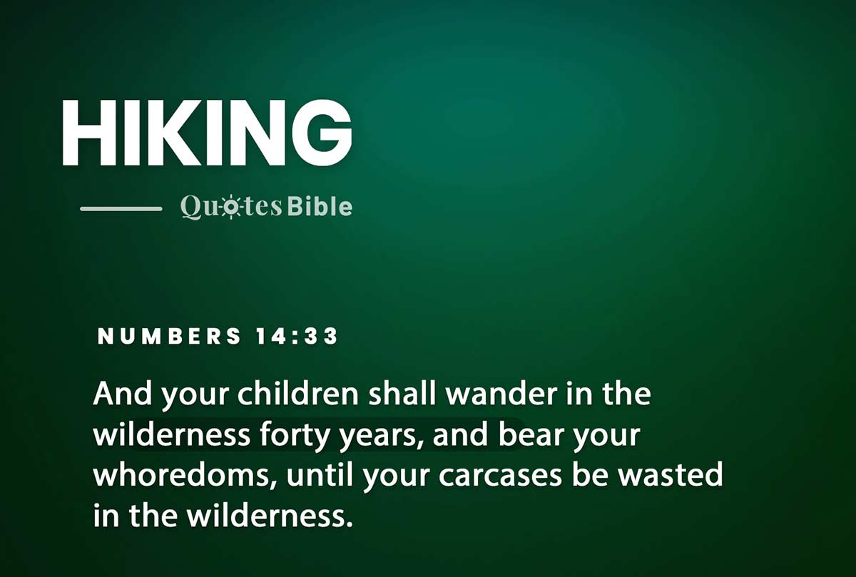 hiking bible verses quote