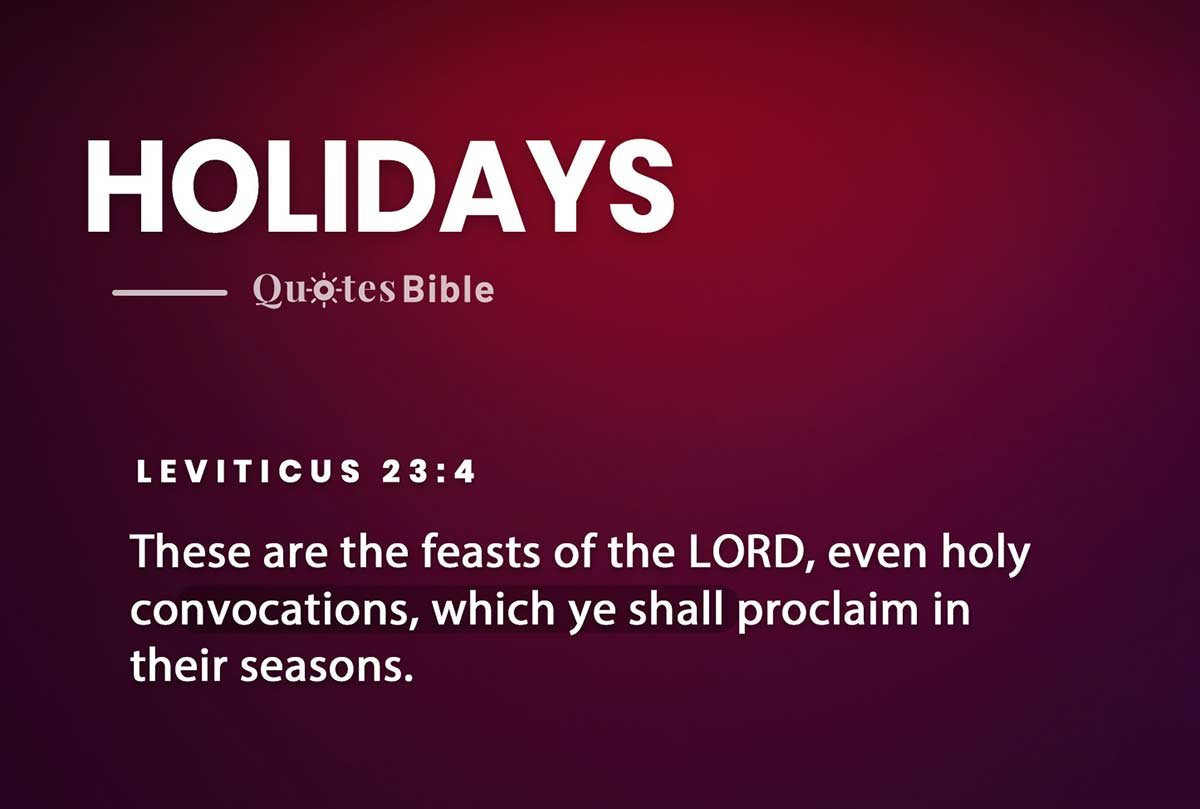 holidays bible verses quote